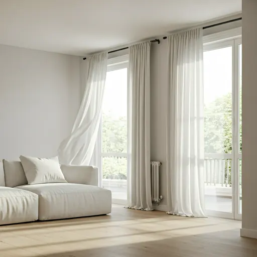 Bright, professionally cleaned residential interior